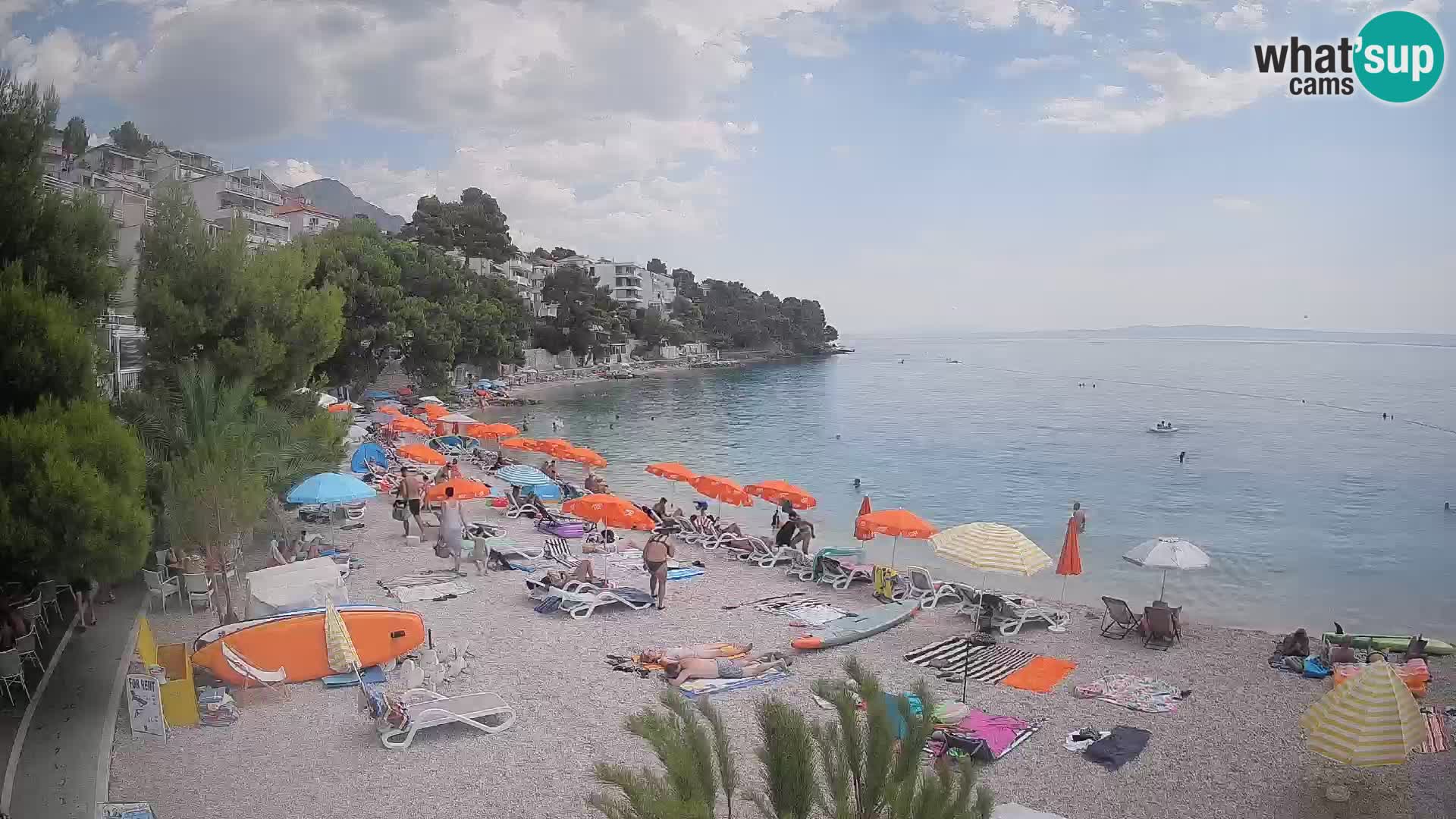 Webcam Lučica Beach Brela – Live View from the Adriatic Coast
