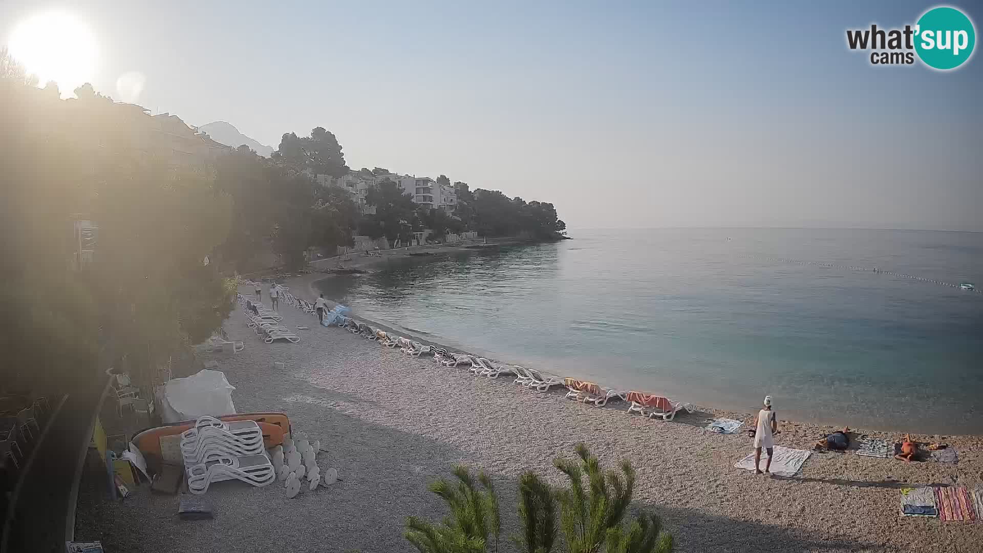 Webcam Lučica Beach Brela – Live View from the Adriatic Coast