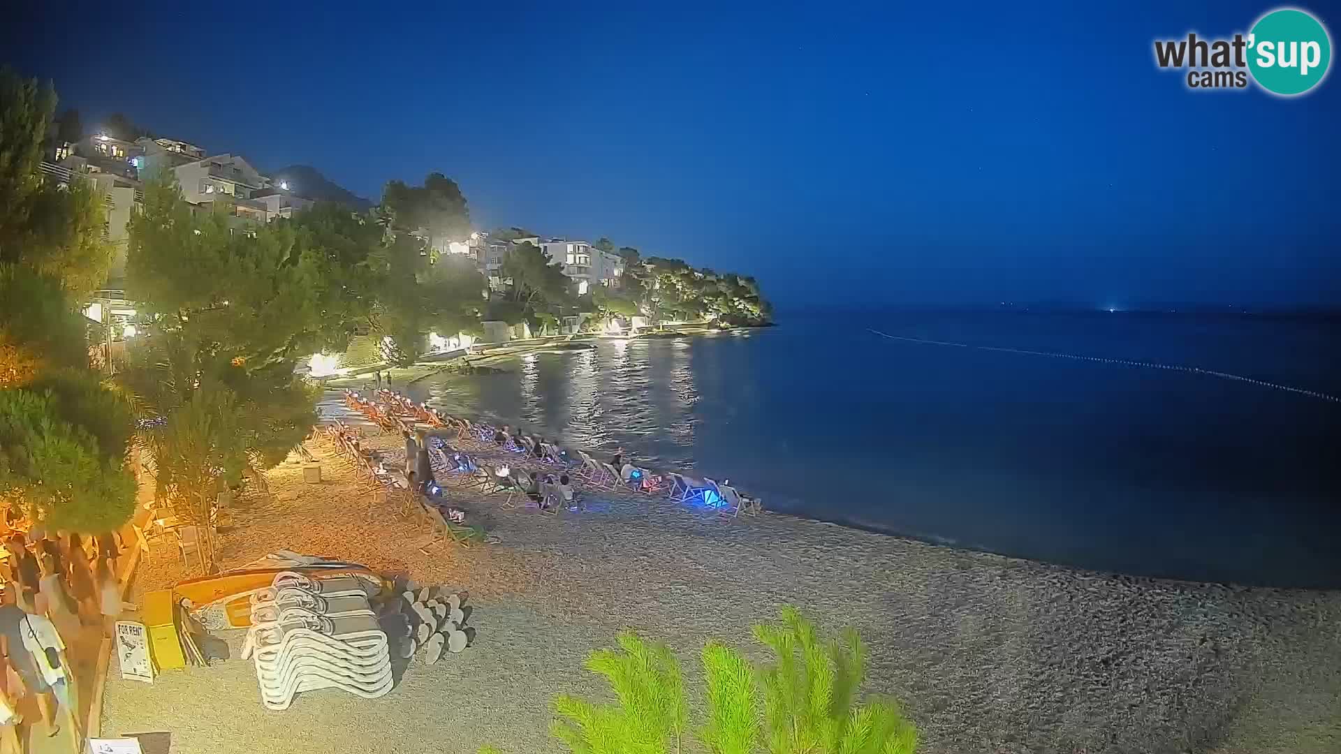 Webcam Lučica Beach Brela – Live View from the Adriatic Coast