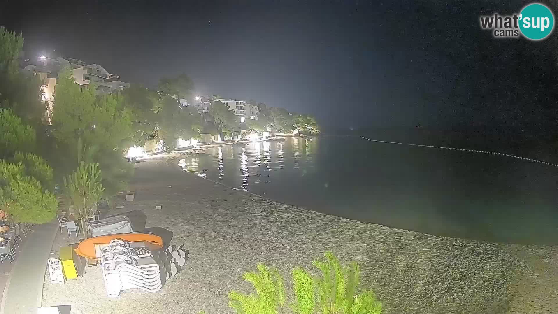 Webcam Playa Lučica Brela – Vista en directo de la costa adriática