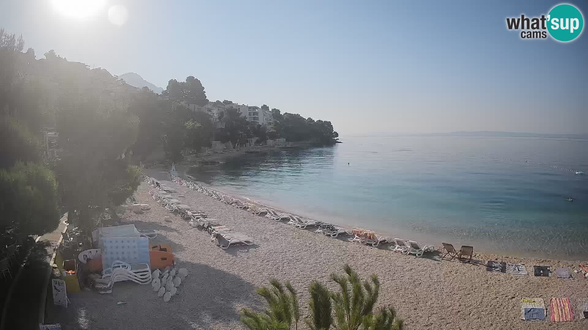 Webcam Lučica Beach Brela – Live View from the Adriatic Coast