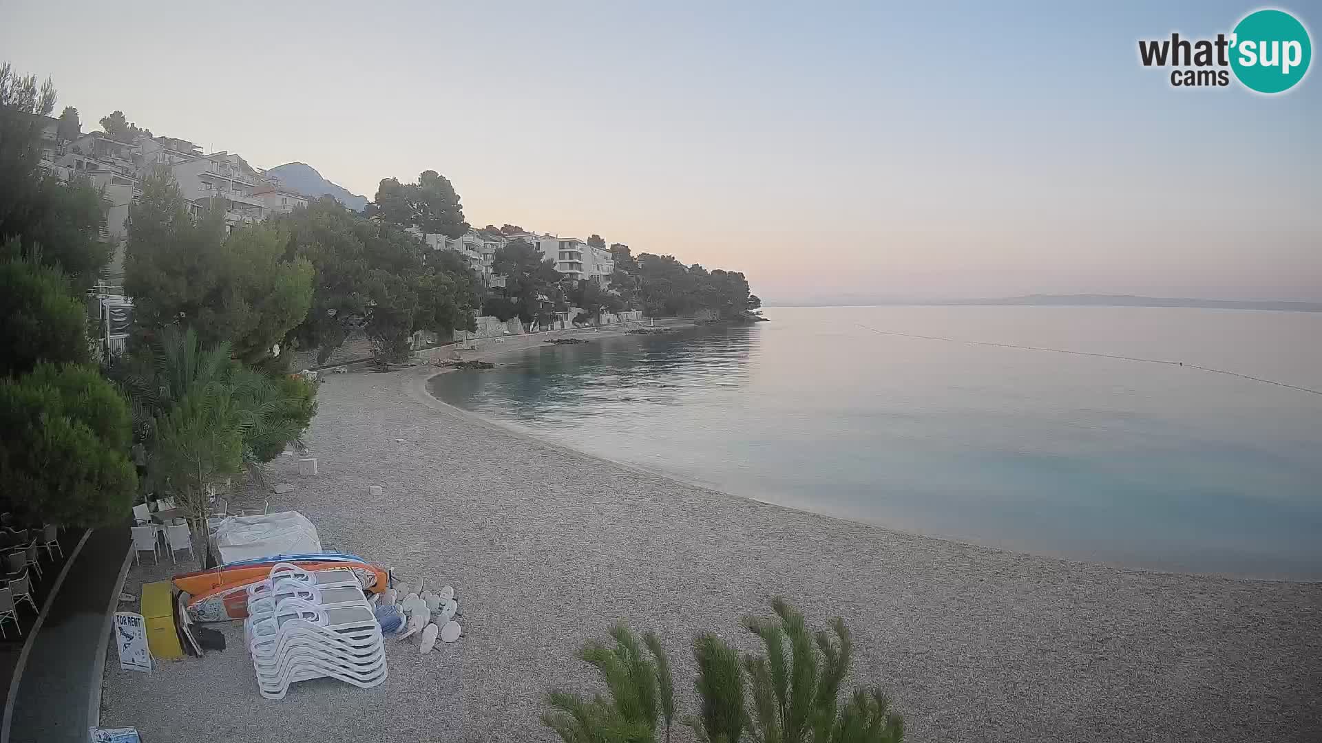 Webcam Lučica Beach Brela – Live View from the Adriatic Coast