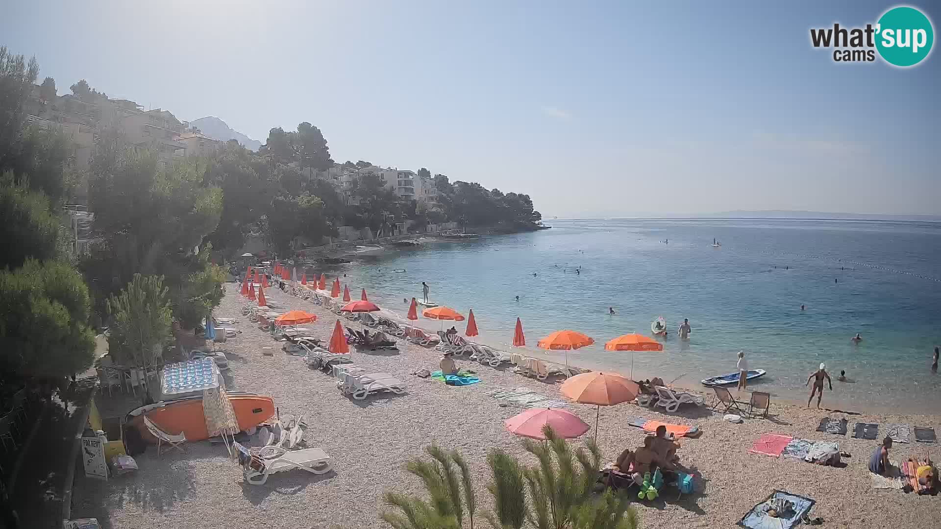 Webcam Lučica Beach Brela – Live View from the Adriatic Coast