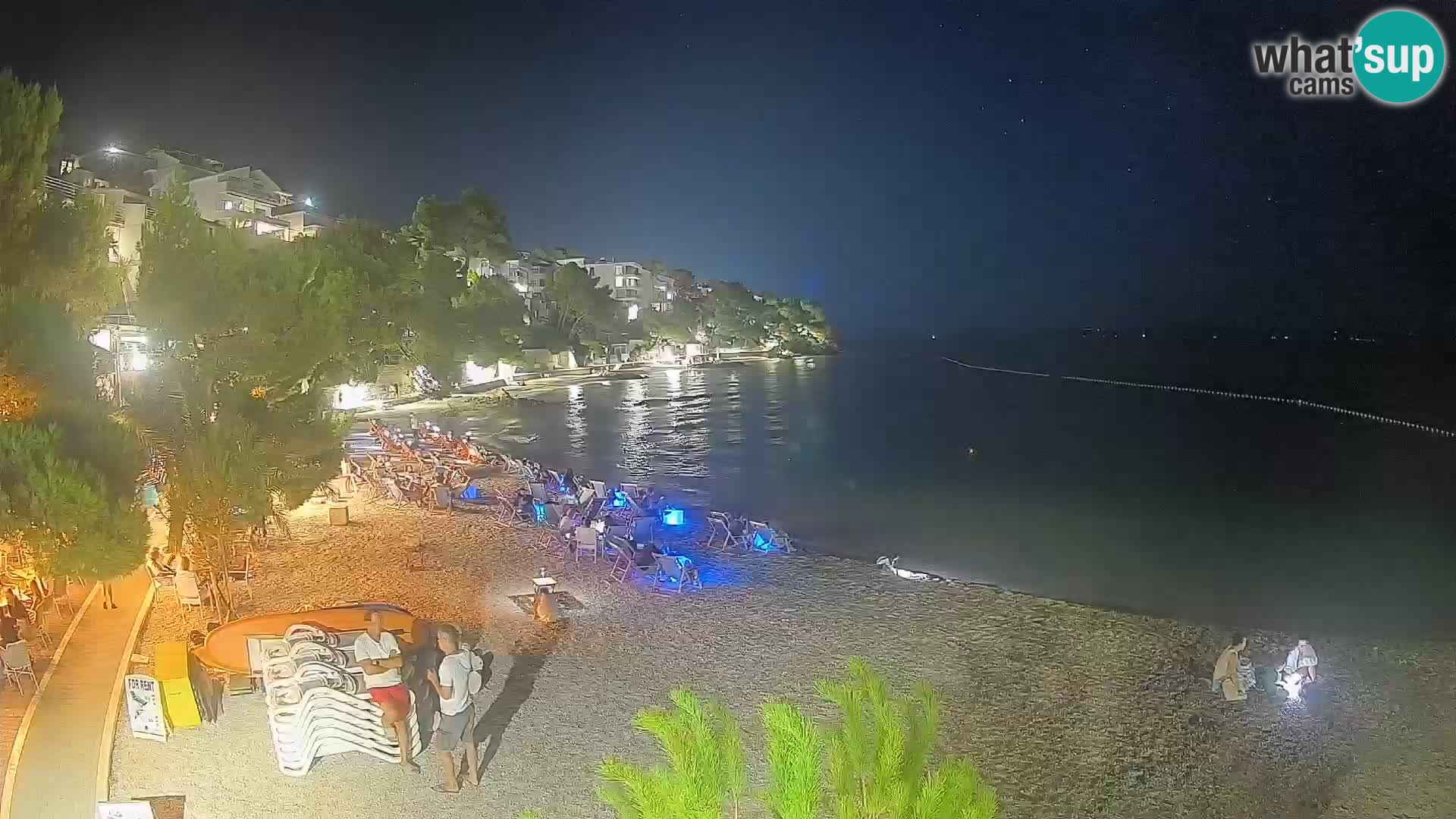 Webcam Playa Lučica Brela – Vista en directo de la costa adriática