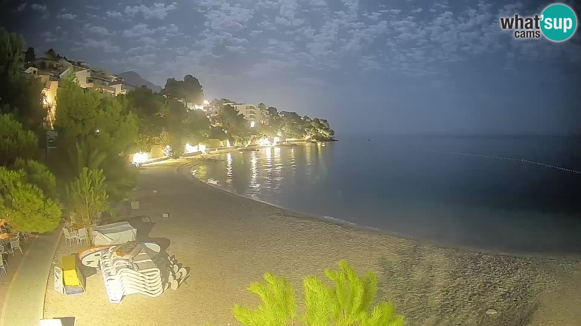 Webcam Lučica Beach Brela – Live View from the Adriatic Coast