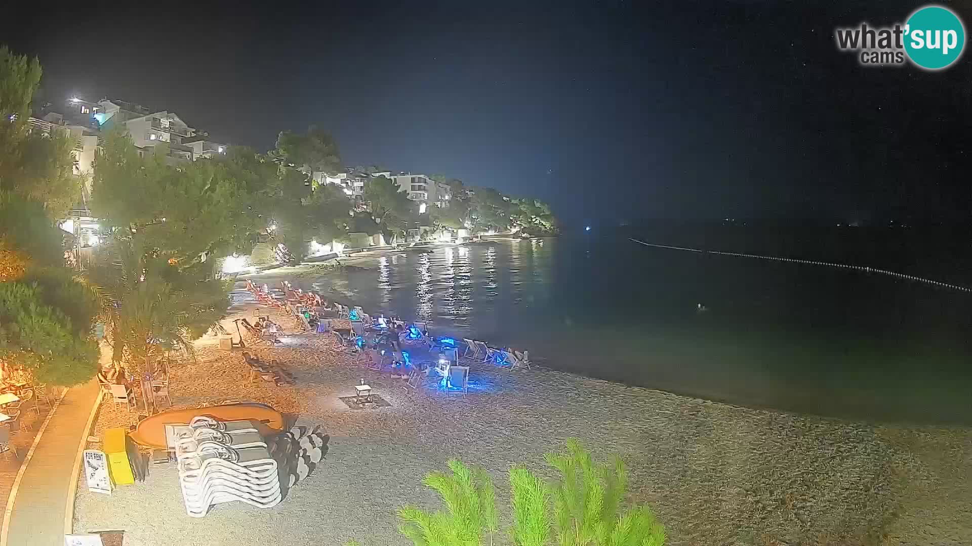 Webcam Playa Lučica Brela – Vista en directo de la costa adriática