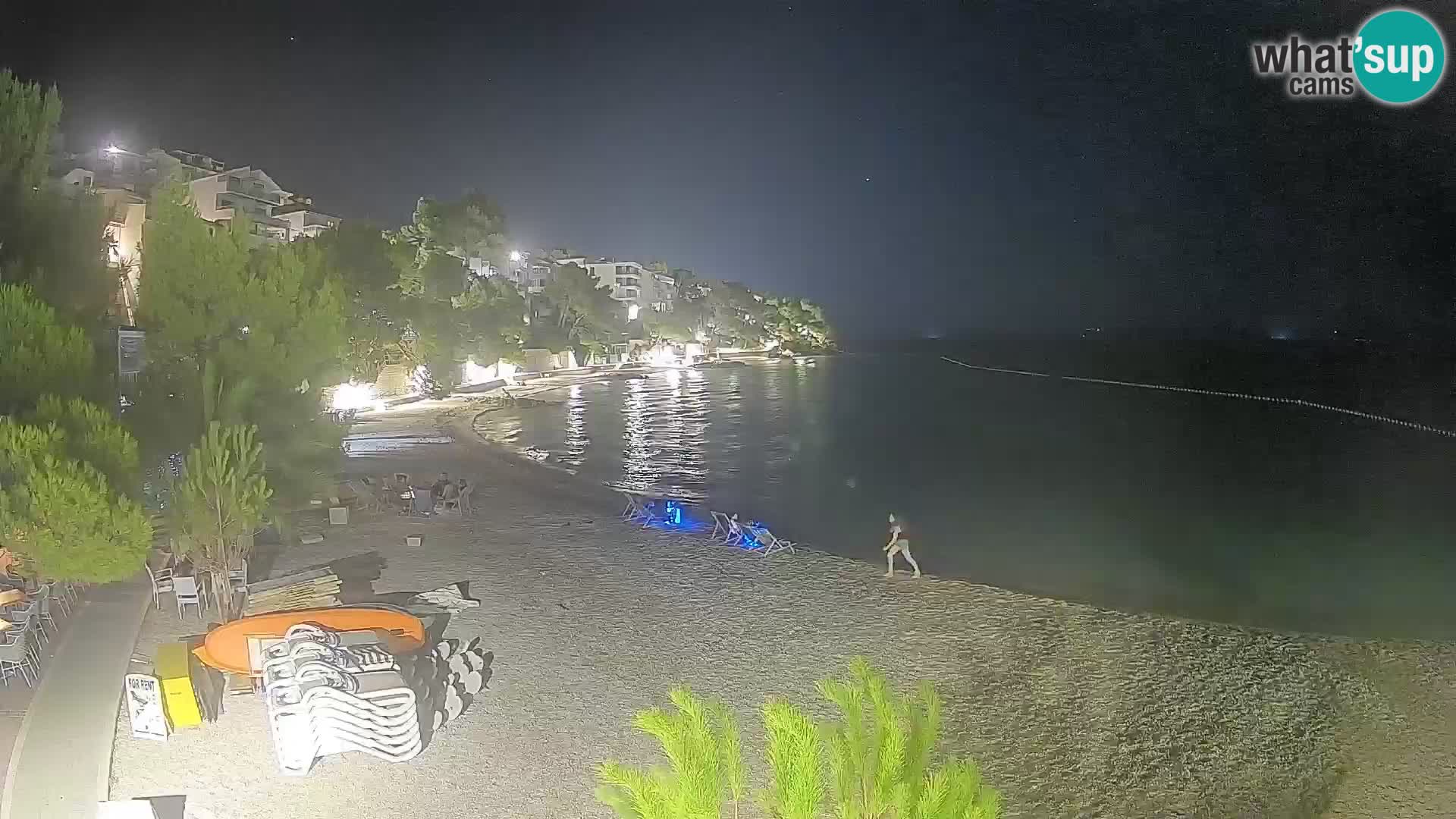 Webcam Playa Lučica Brela – Vista en directo de la costa adriática