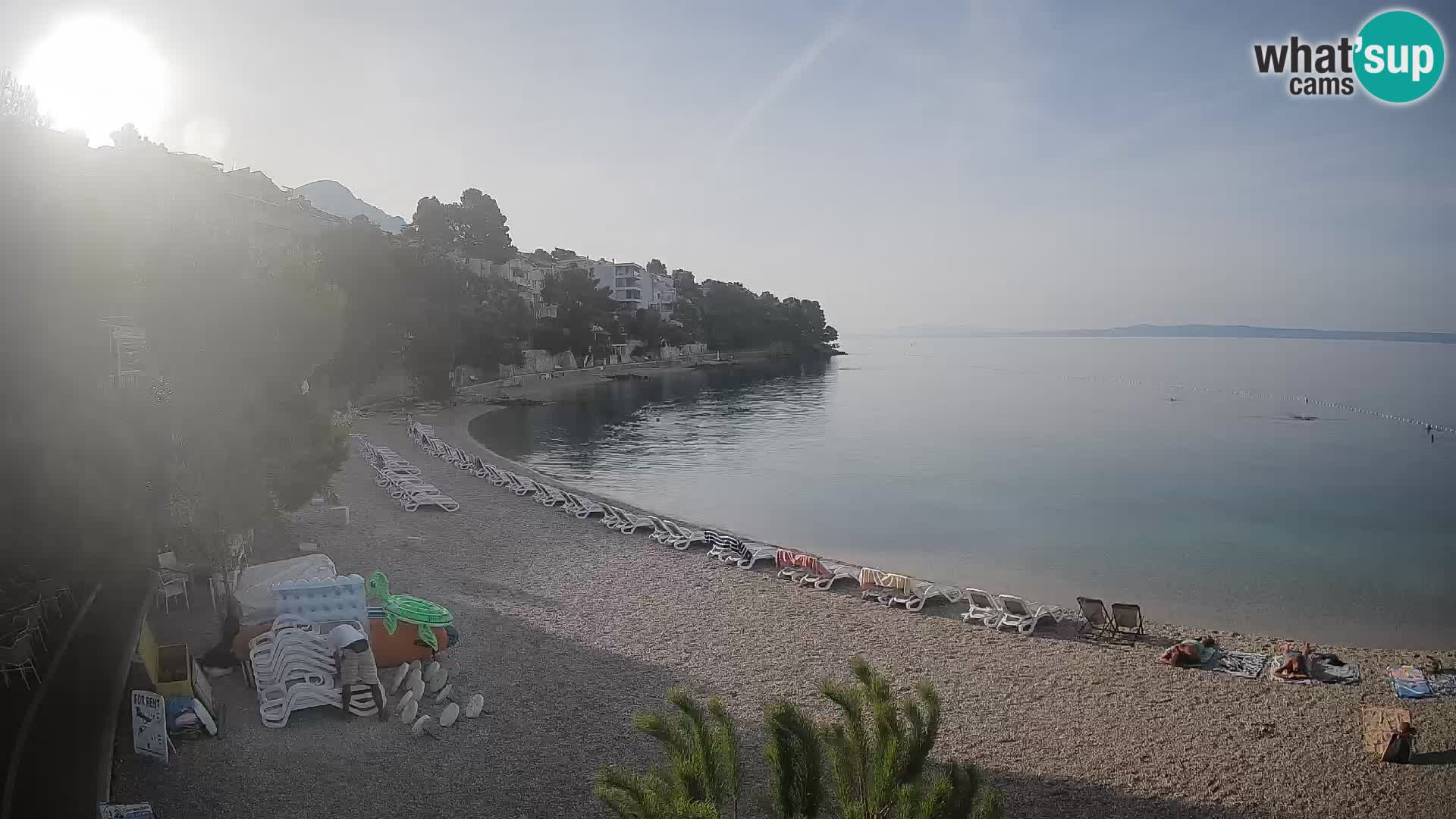 Webcam Lučica Beach Brela – Live View from the Adriatic Coast