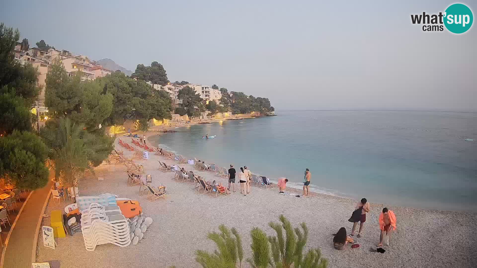 Webcam Playa Lučica Brela – Vista en directo de la costa adriática