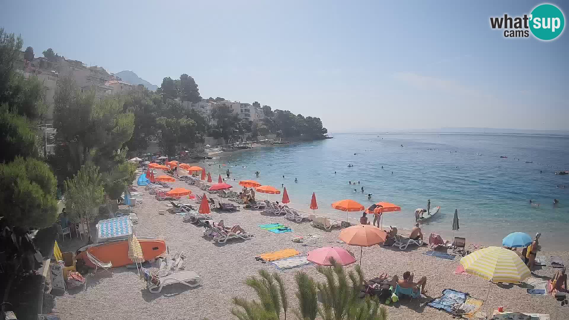 Webcam Lučica Beach Brela – Live View from the Adriatic Coast