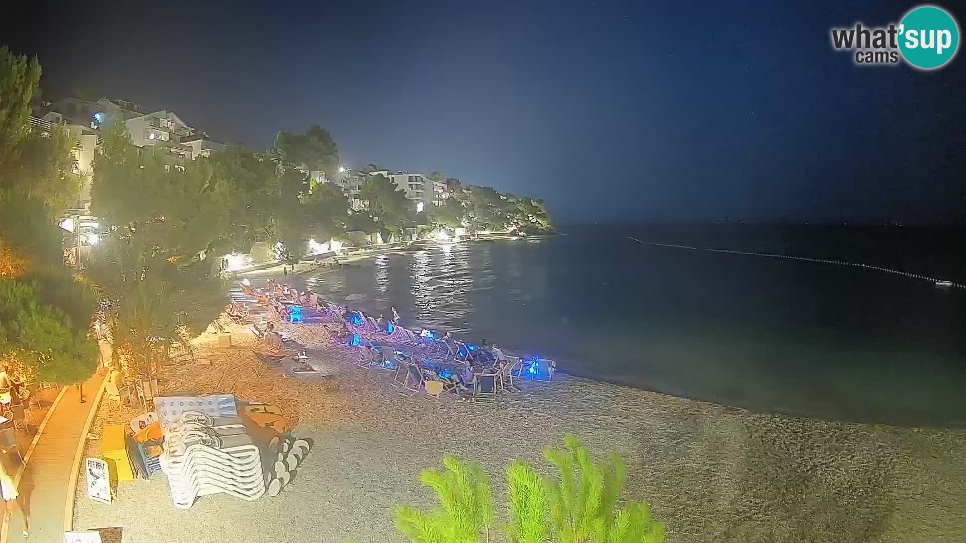 Webcam Playa Lučica Brela – Vista en directo de la costa adriática