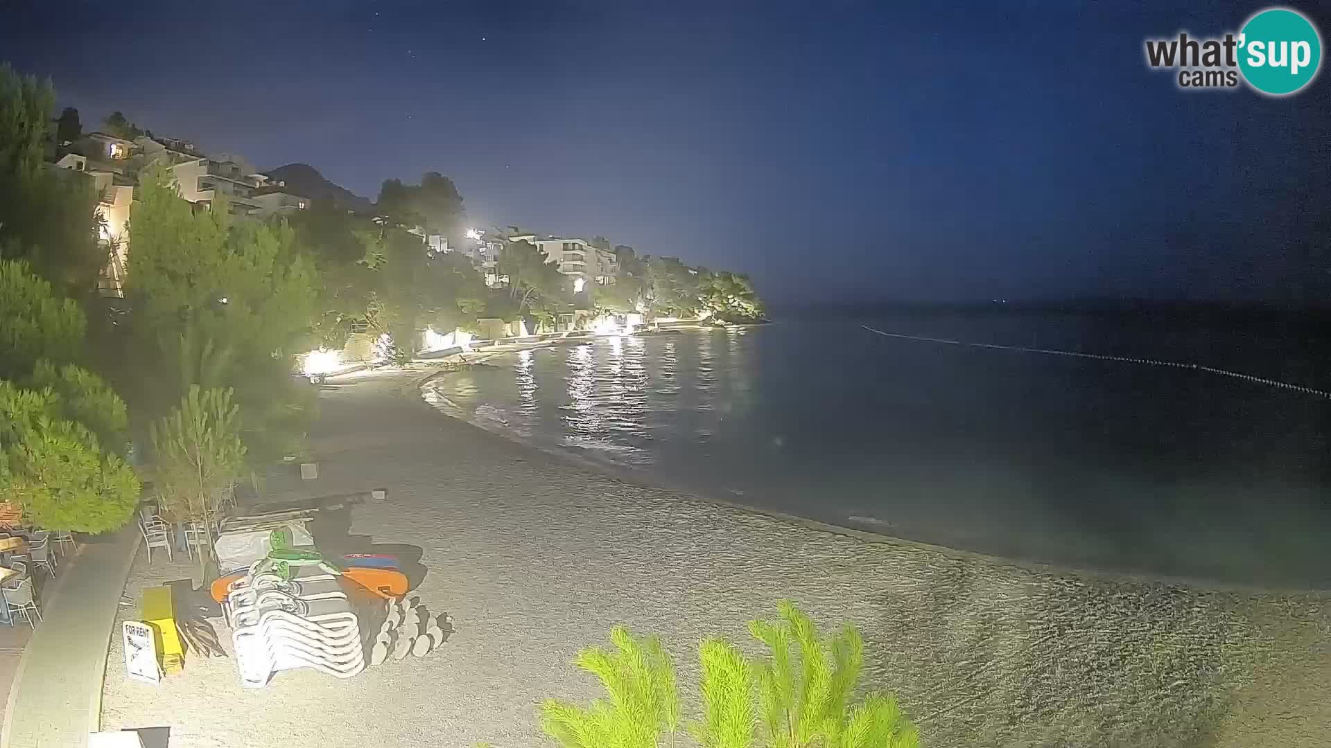 Webcam Lučica Beach Brela – Live View from the Adriatic Coast
