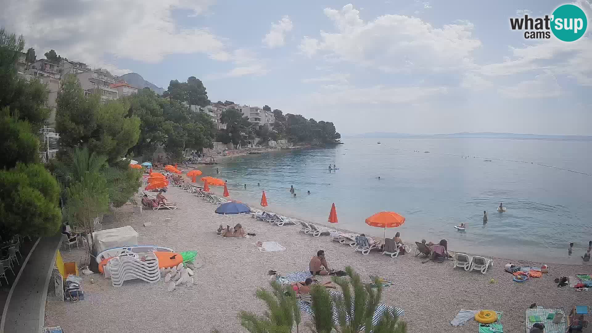 Webcam Lučica Beach Brela – Live View from the Adriatic Coast