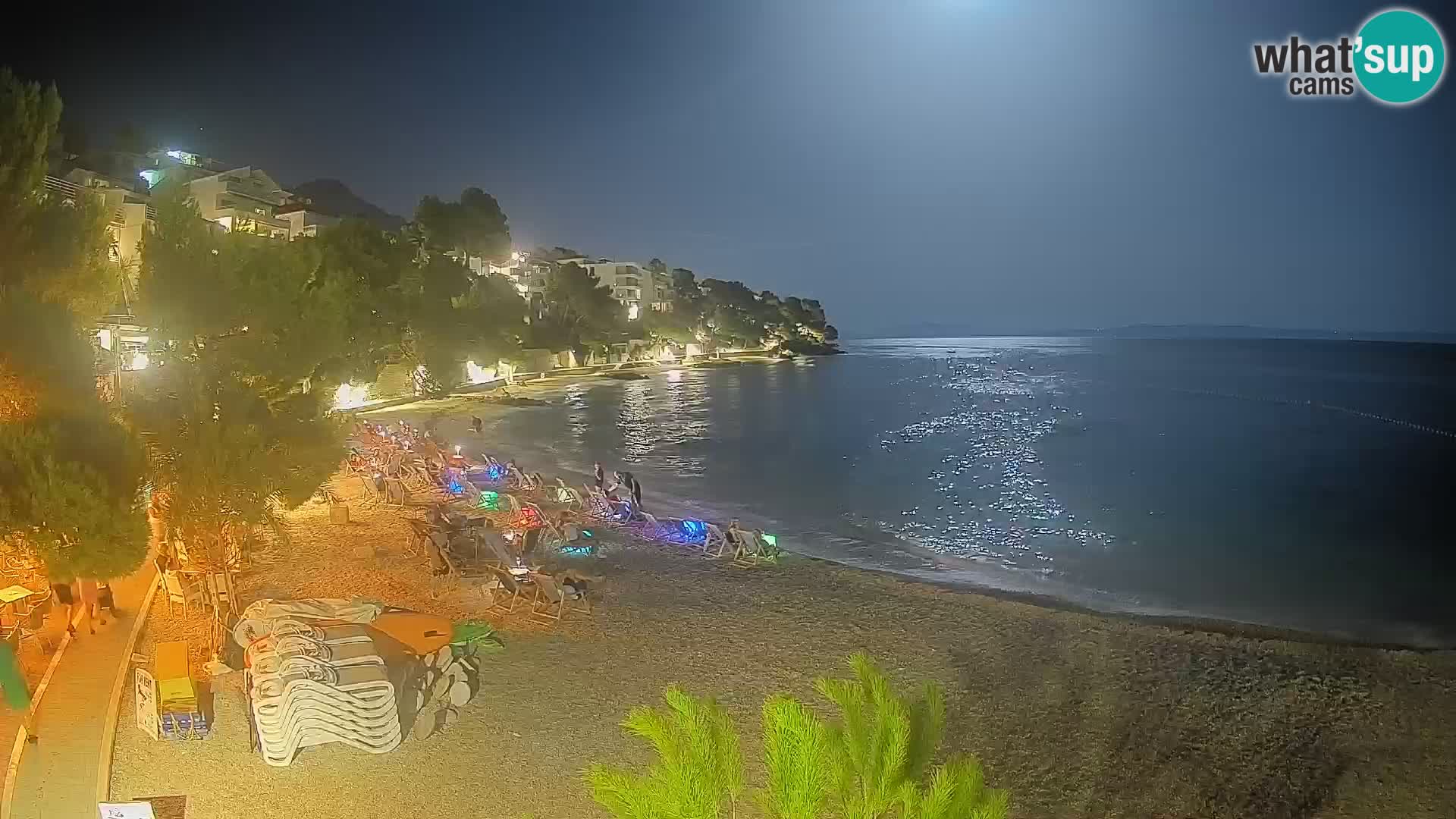 Webcam Lučica Beach Brela – Live View from the Adriatic Coast