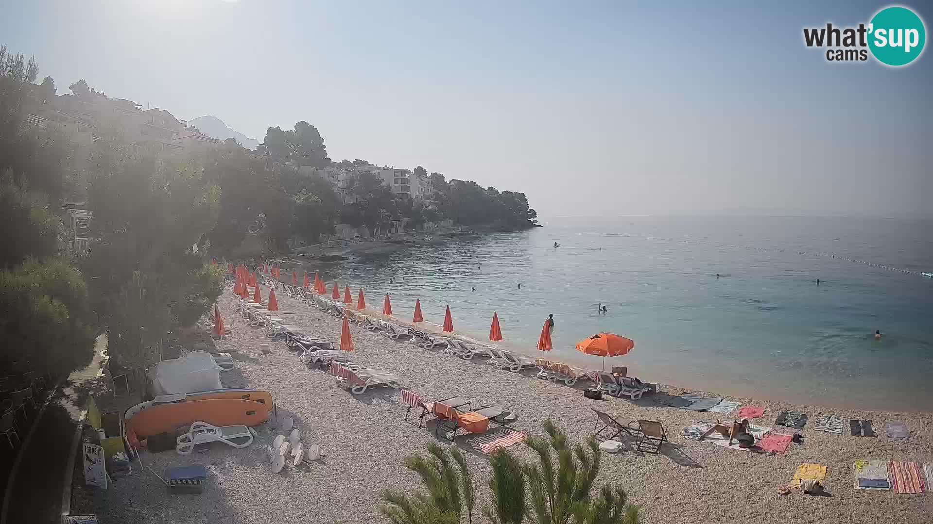 Webcam Lučica Beach Brela – Live View from the Adriatic Coast