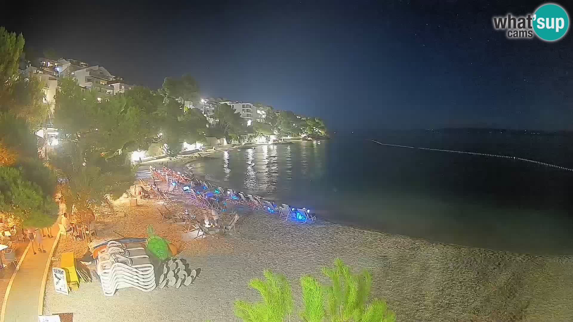 Webcam Playa Lučica Brela – Vista en directo de la costa adriática