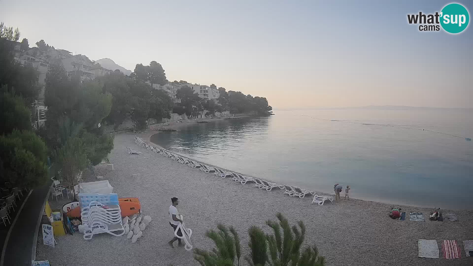 Webcam Lučica Beach Brela – Live View from the Adriatic Coast