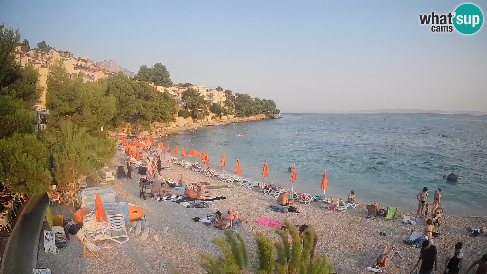 Webcam Lučica Beach Brela – Live View from the Adriatic Coast