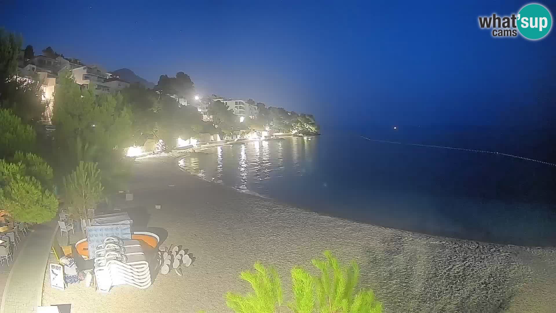 Webcam Lučica Beach Brela – Live View from the Adriatic Coast