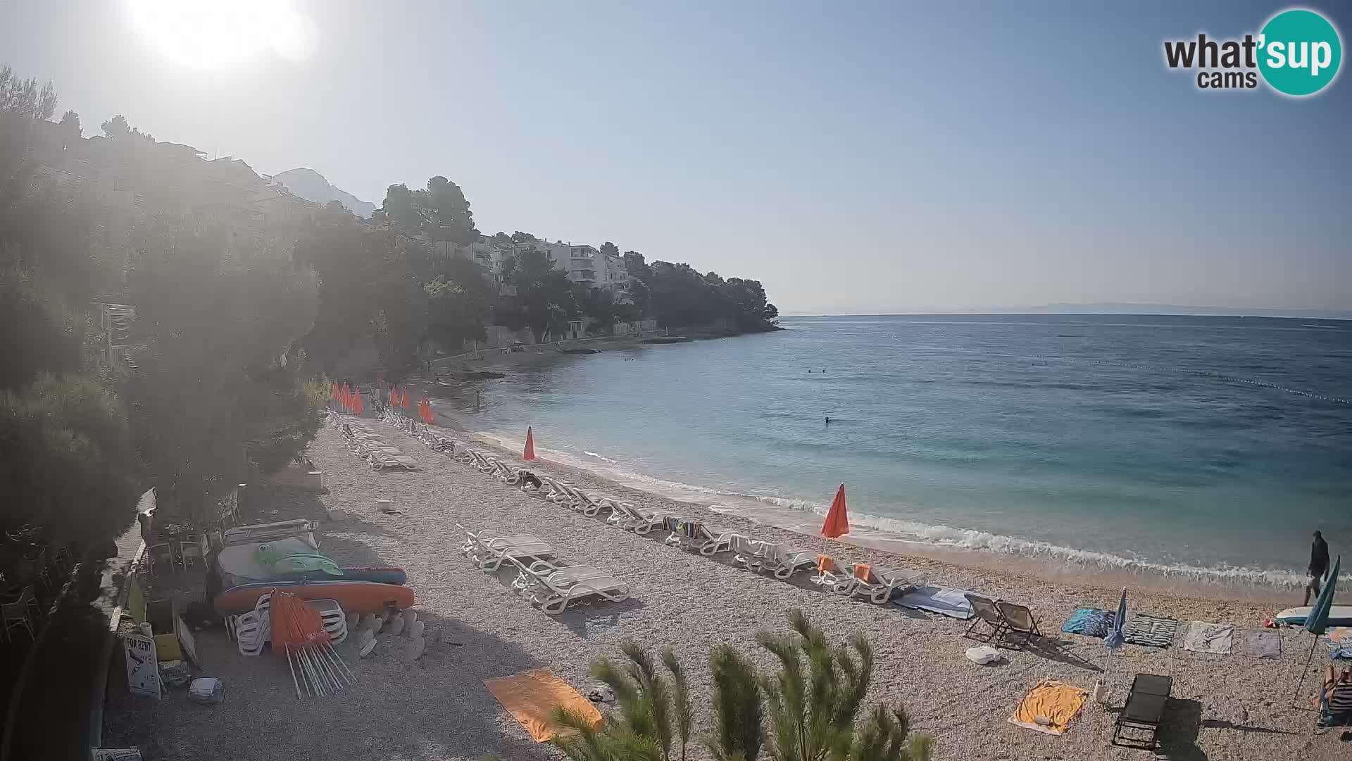 Webcam Lučica Beach Brela – Live View from the Adriatic Coast