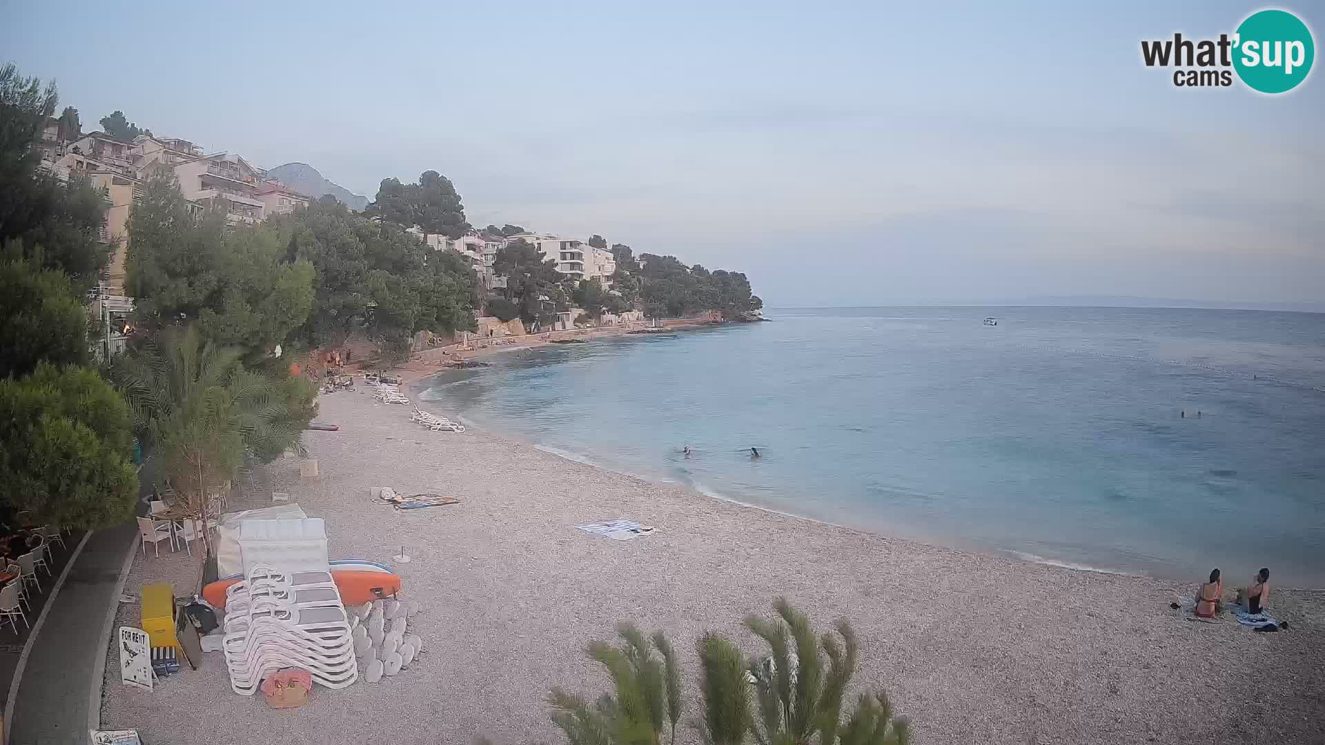 Webcam Lučica Beach Brela – Live View from the Adriatic Coast