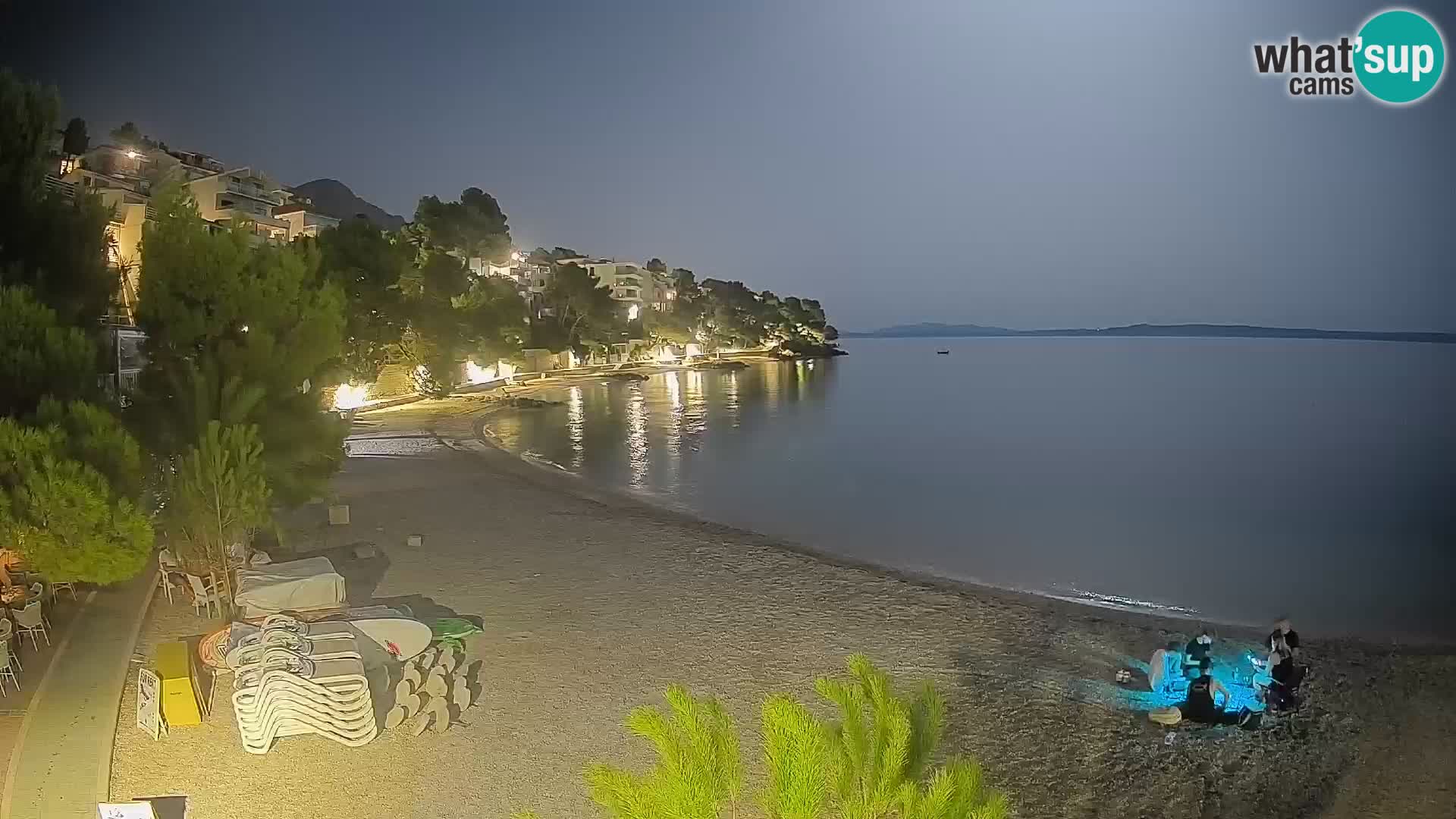 Webcam Playa Lučica Brela – Vista en directo de la costa adriática