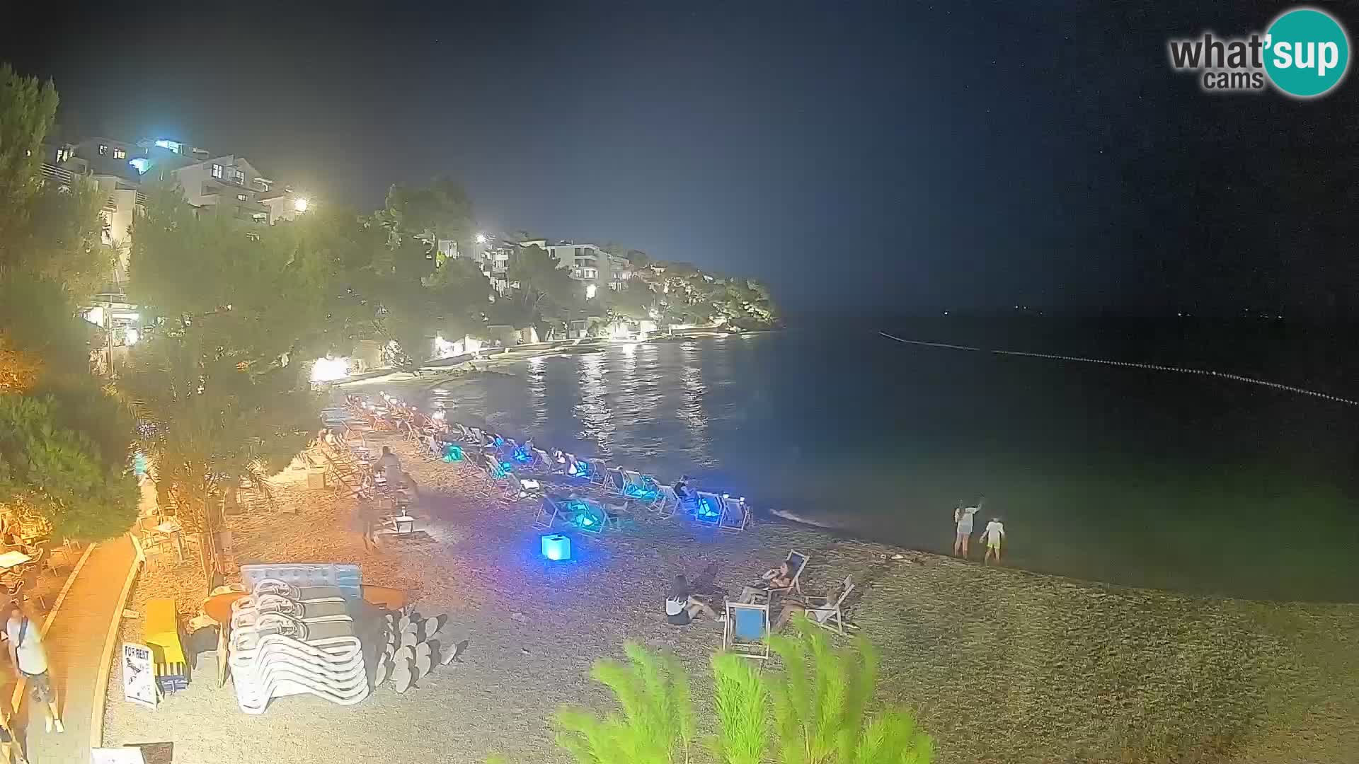 Webcam Spiaggia Lučica Brela – Vista live sulla costa adriatica