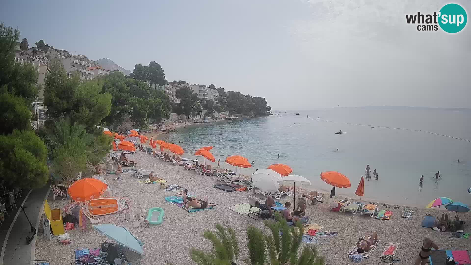 Webcam Lučica Beach Brela – Live View from the Adriatic Coast