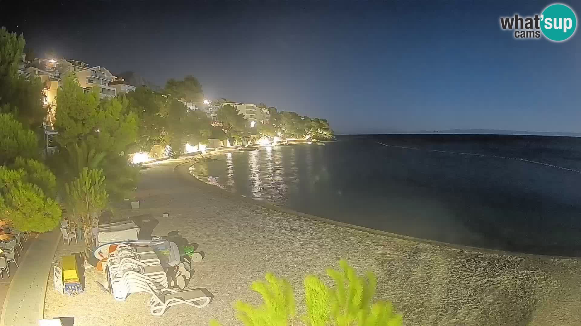 Webcam Lučica Beach Brela – Live View from the Adriatic Coast