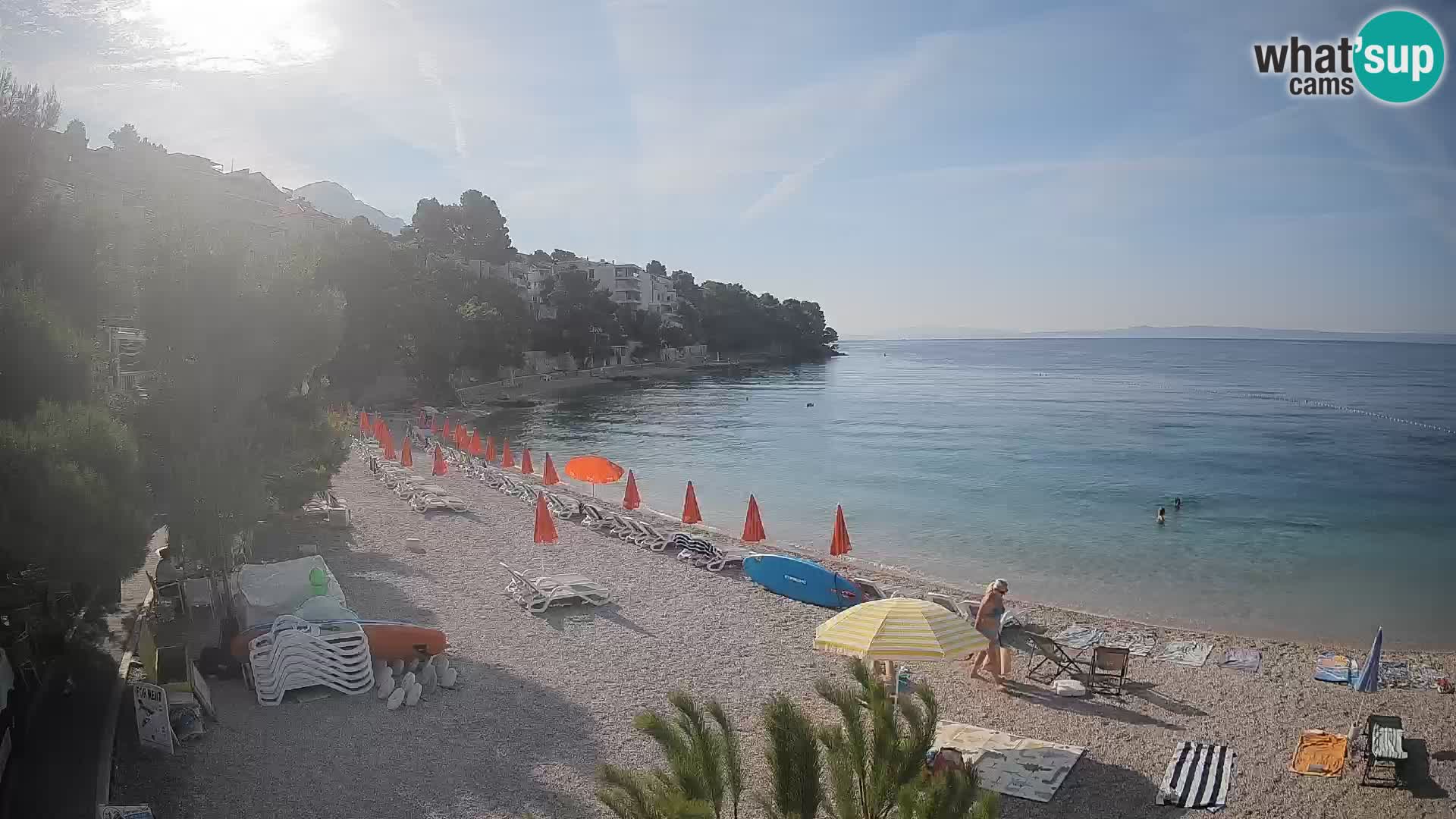 Webcam Lučica Beach Brela – Live View from the Adriatic Coast