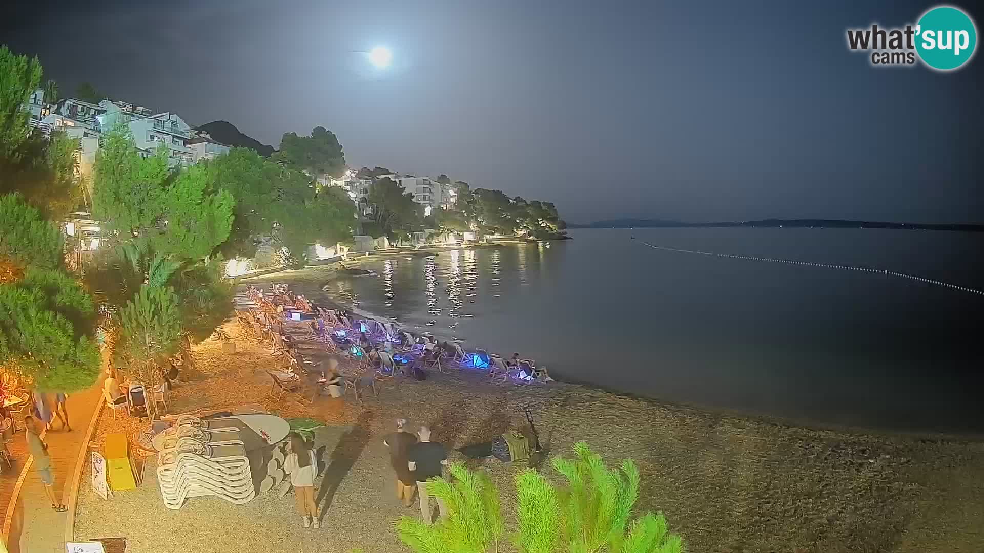Webcam Lučica Strand Beach Brela – Liveblick von der Adriaküste