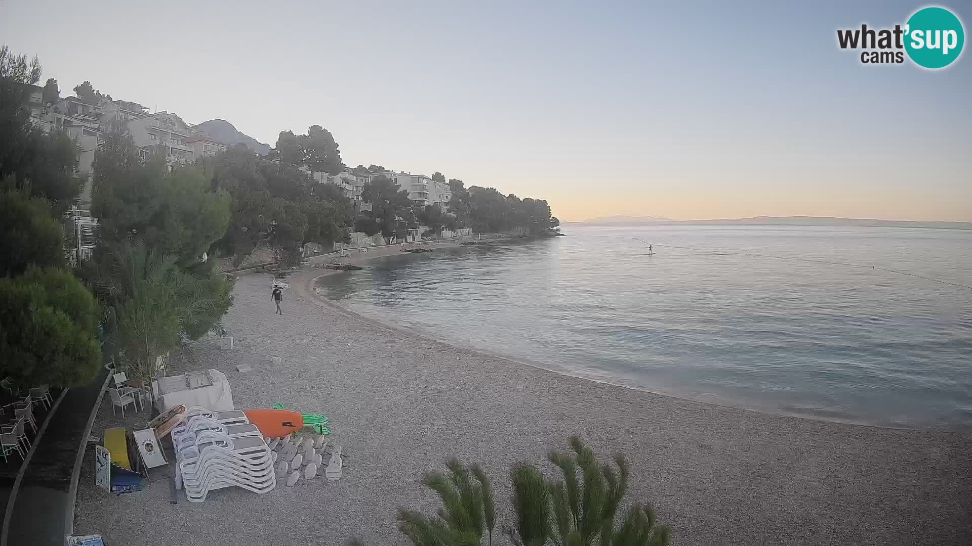 Webcam Lučica Beach Brela – Live View from the Adriatic Coast