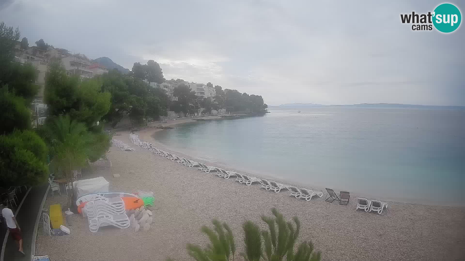 Webcam Lučica Beach Brela – Live View from the Adriatic Coast