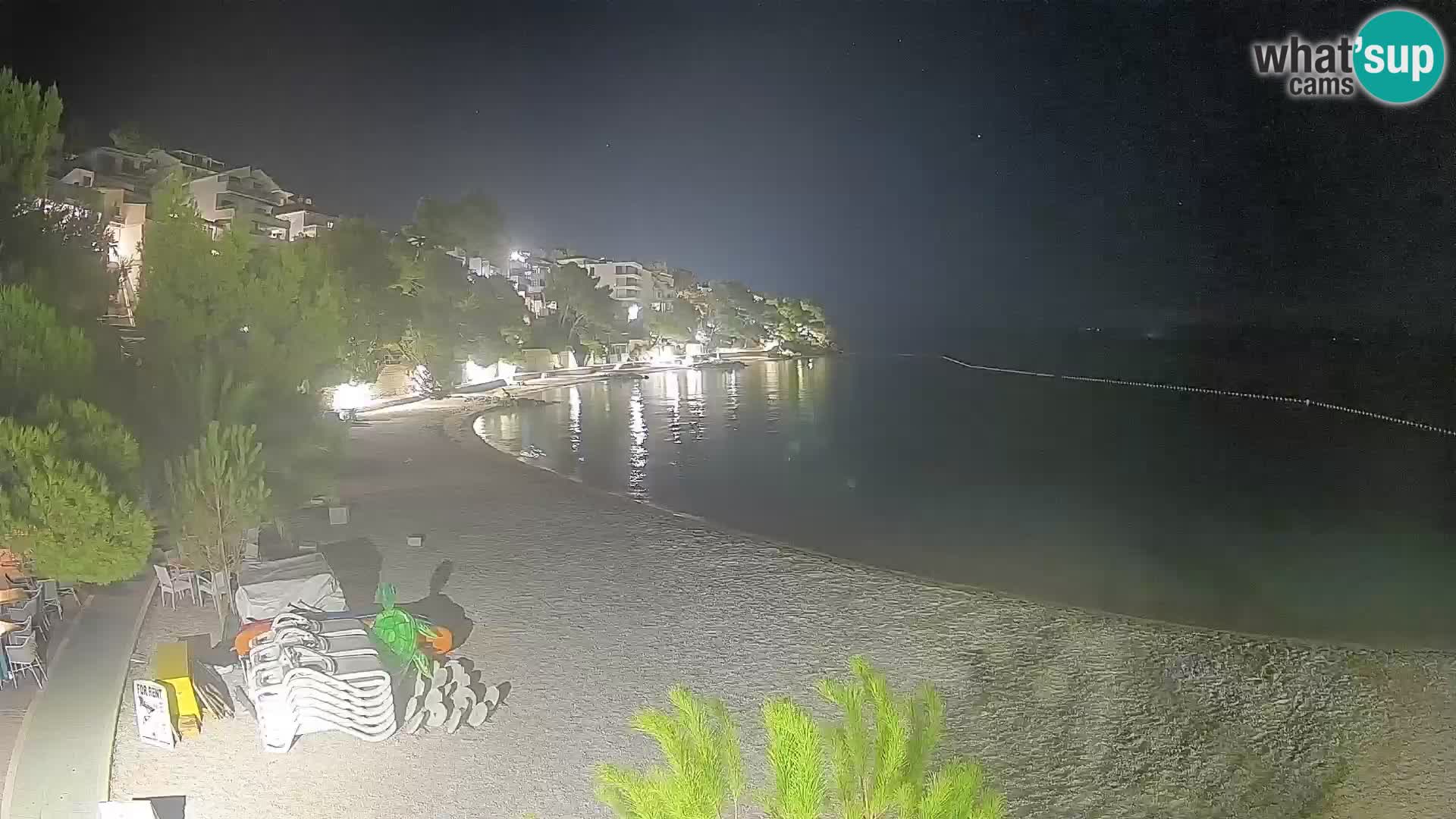 Webcam Lučica Beach Brela – Live View from the Adriatic Coast