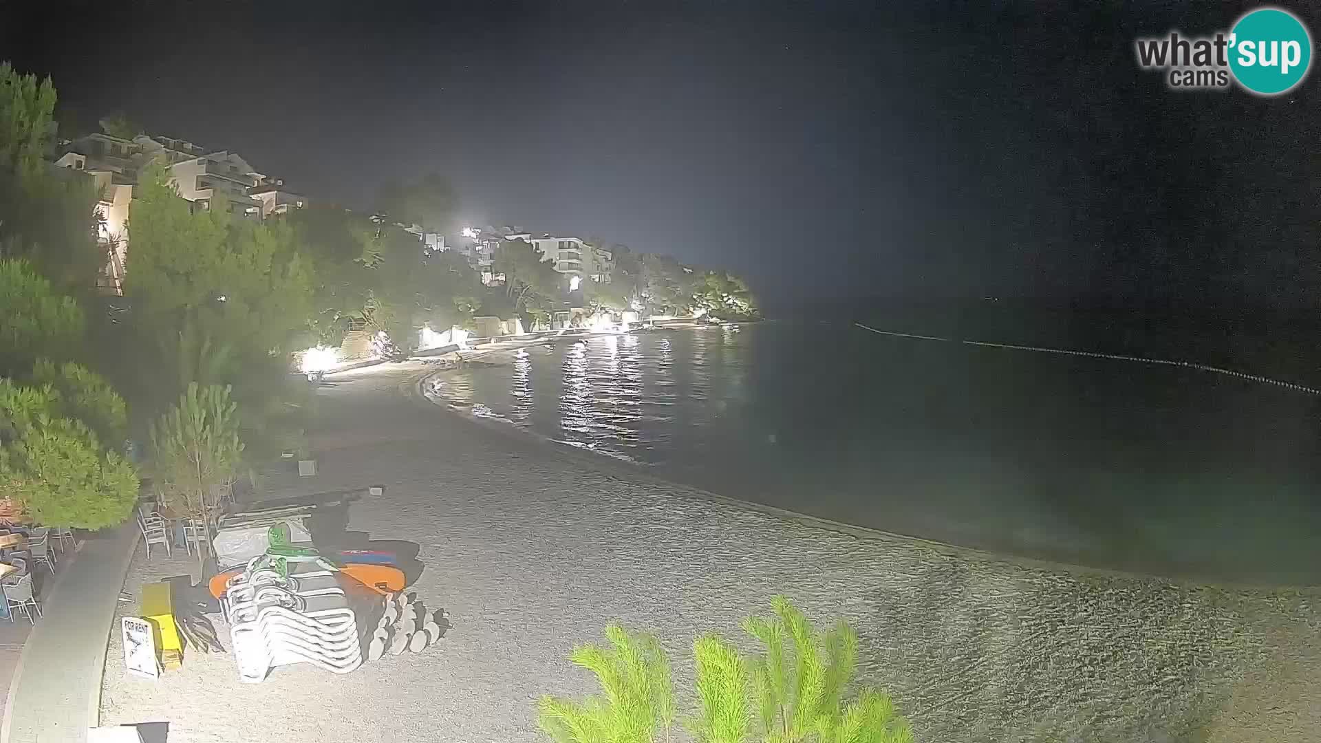 Webcam Playa Lučica Brela – Vista en directo de la costa adriática
