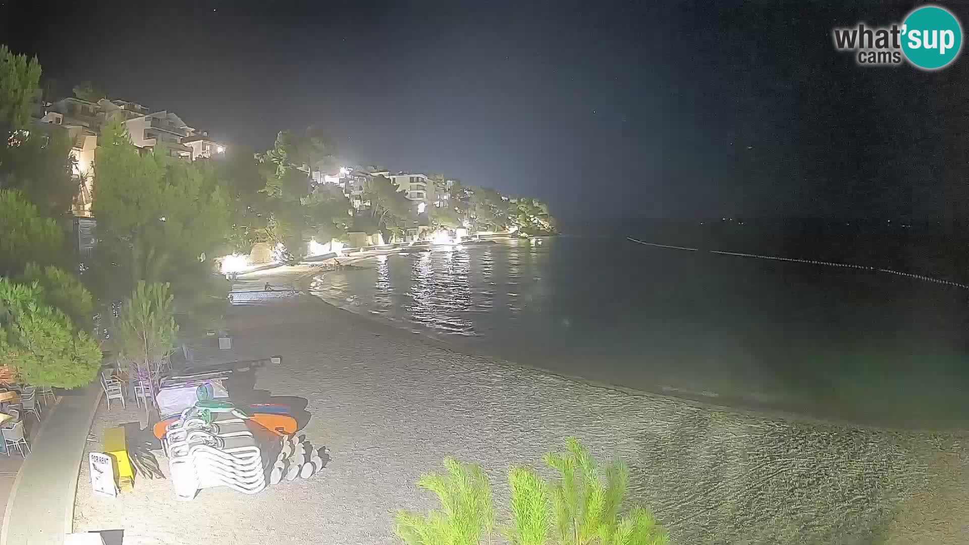 Webcam Lučica Beach Brela – Live View from the Adriatic Coast