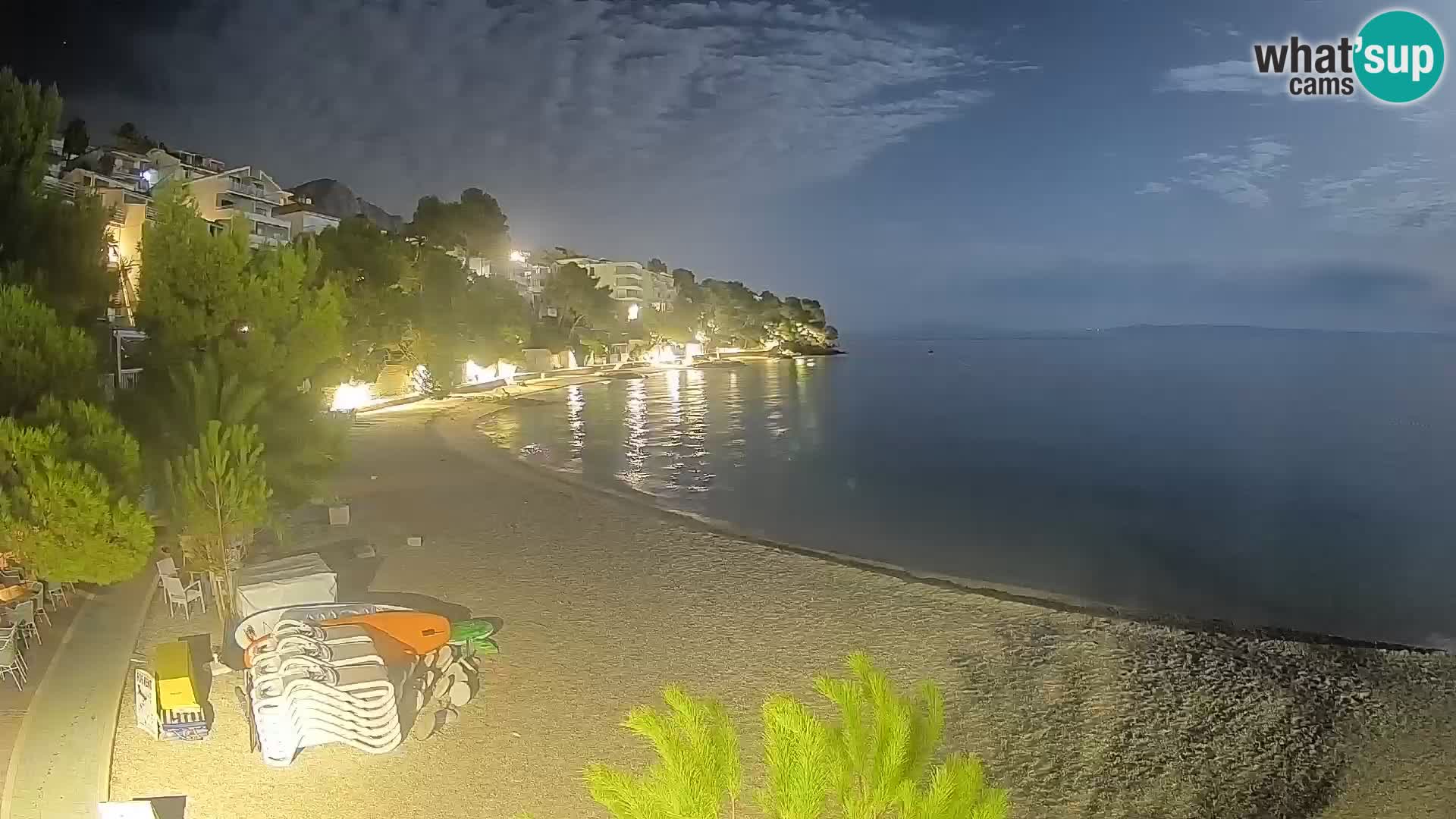 Webcam Lučica Beach Brela – Live View from the Adriatic Coast