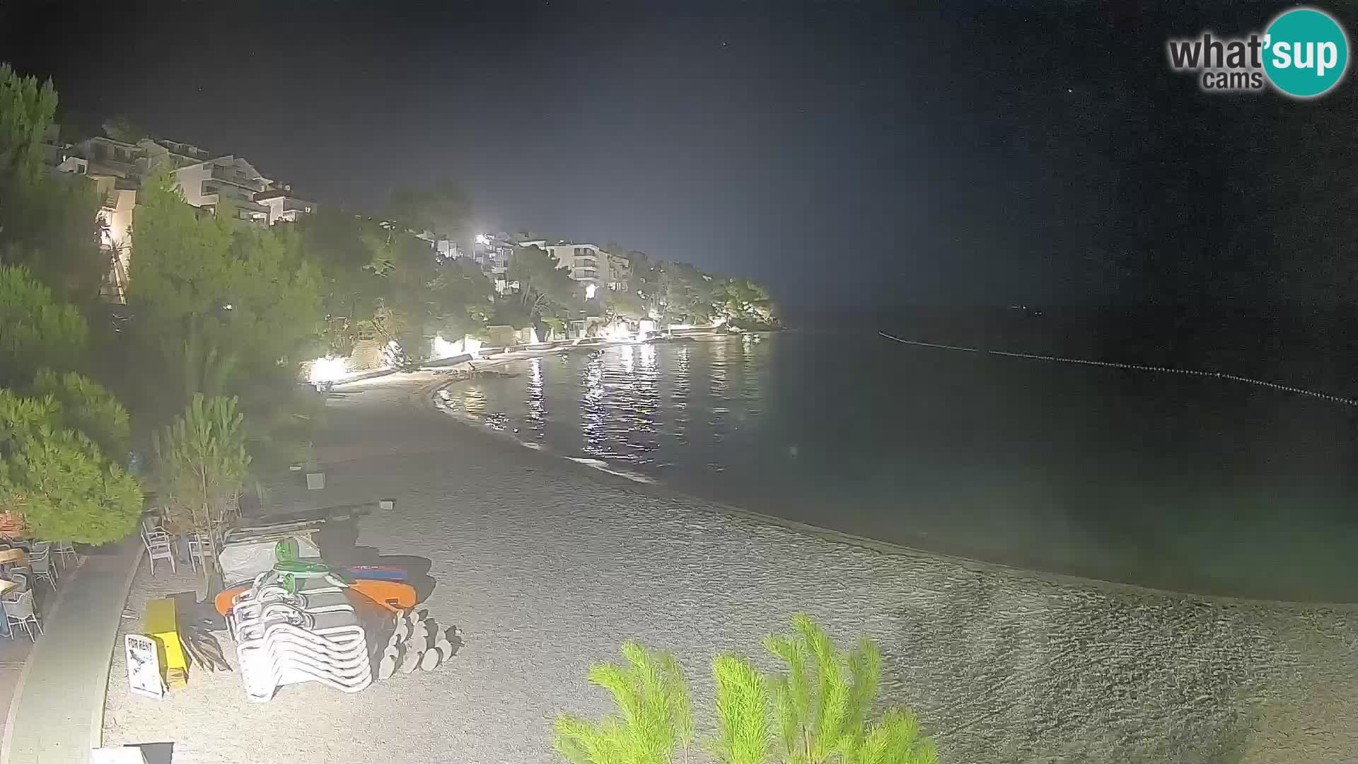 Webcam Playa Lučica Brela – Vista en directo de la costa adriática