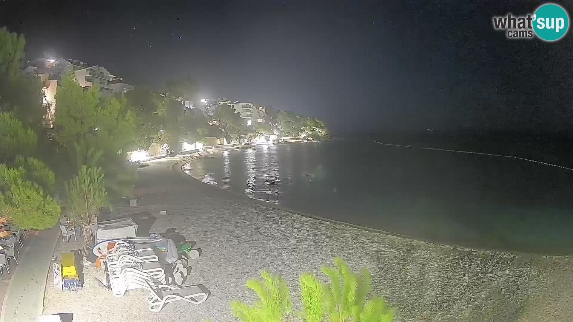 Webcam Lučica Beach Brela – Live View from the Adriatic Coast