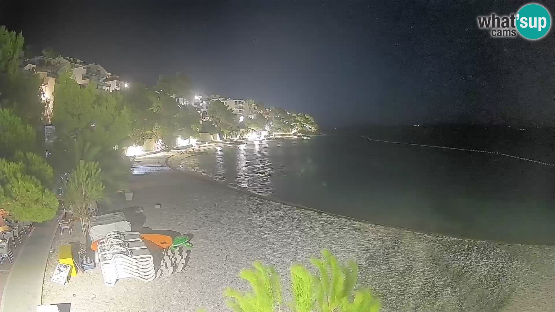 Webcam Lučica Beach Brela – Live View from the Adriatic Coast