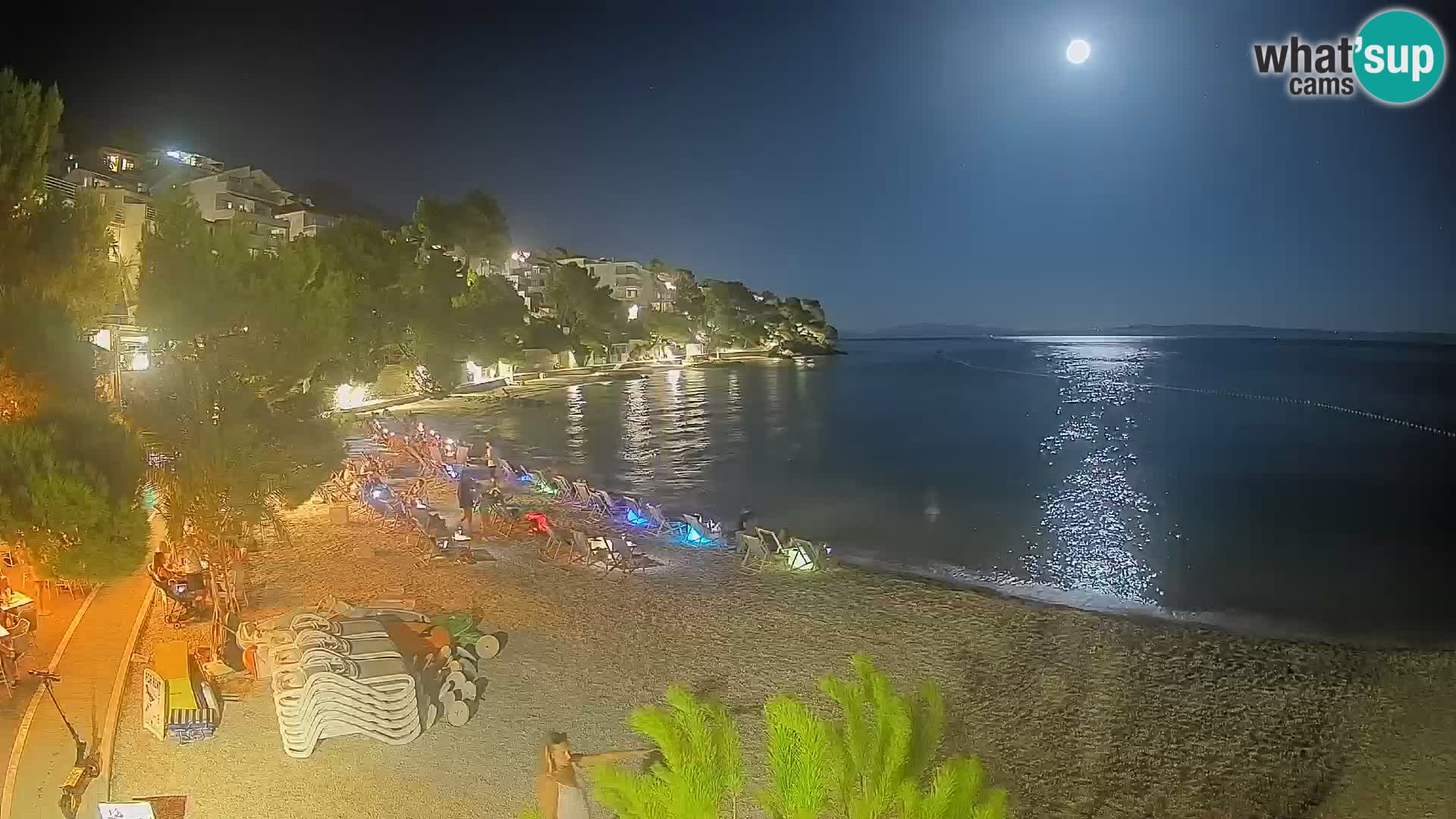 Webcam Lučica Beach Brela – Live View from the Adriatic Coast