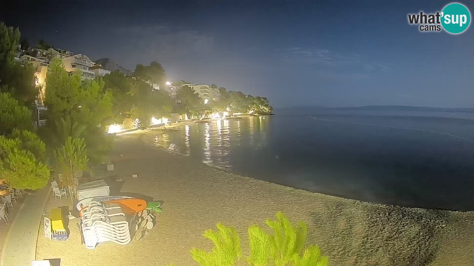 Webcam Lučica Beach Brela – Live View from the Adriatic Coast