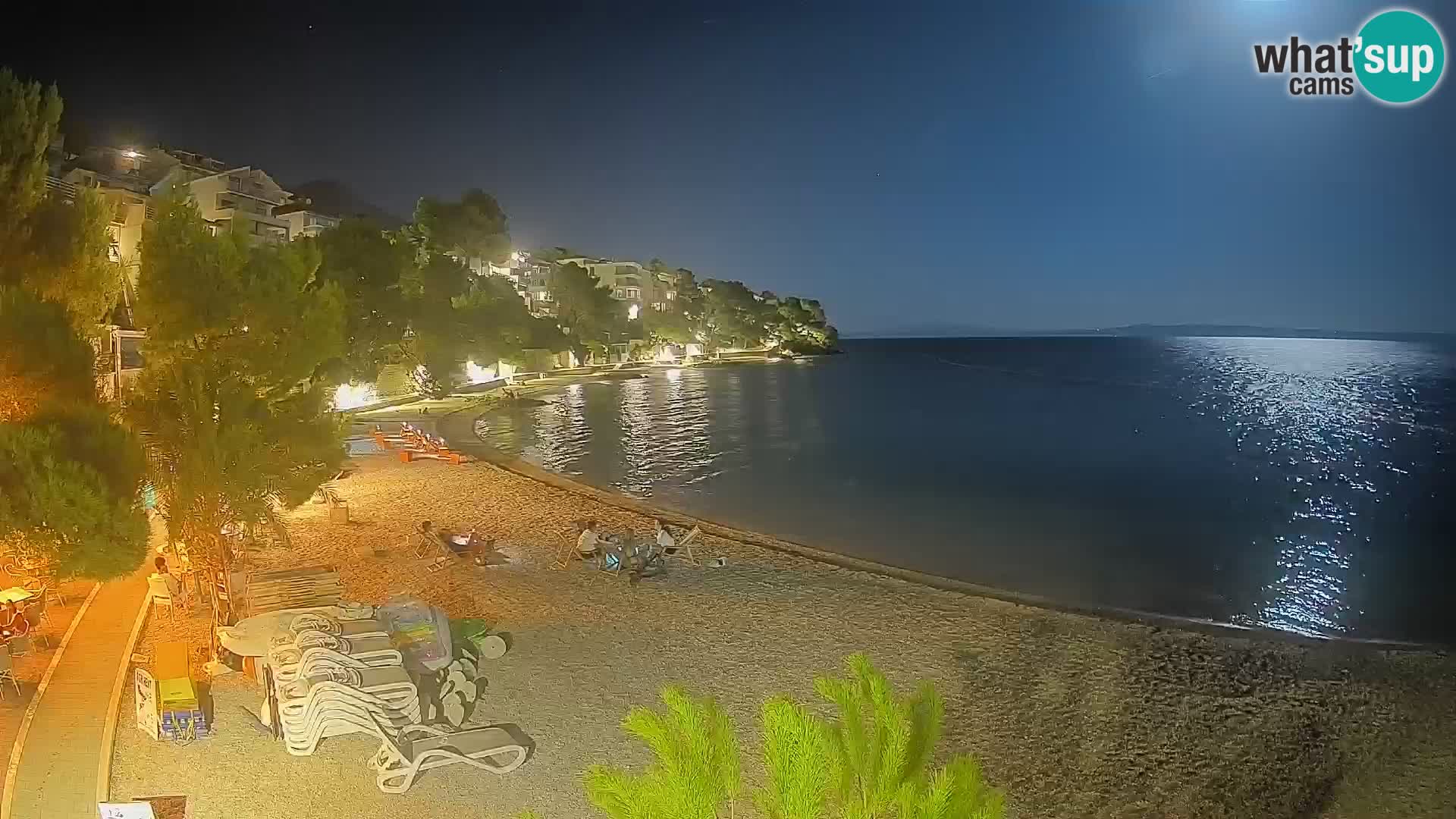 Webcam Playa Lučica Brela – Vista en directo de la costa adriática