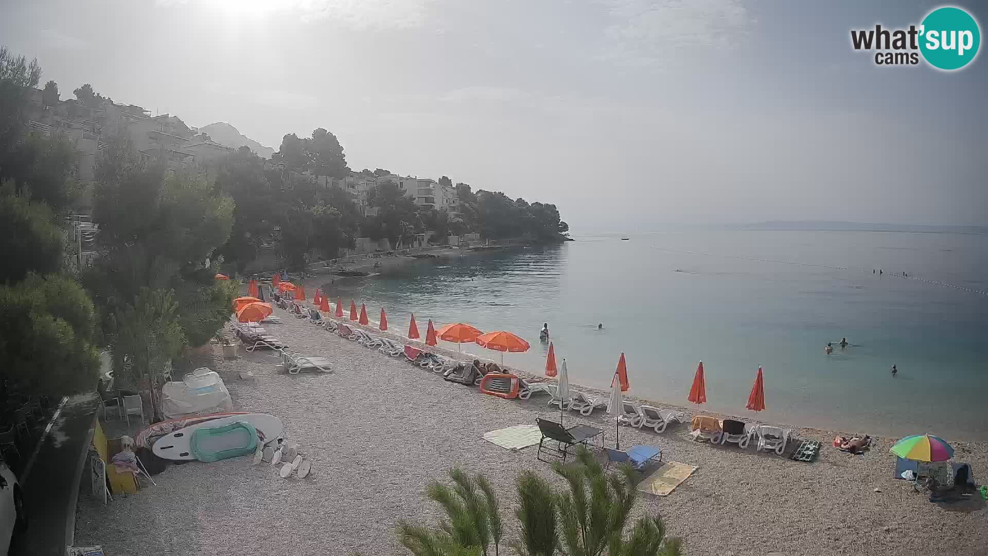 Webcam Lučica Beach Brela – Live View from the Adriatic Coast