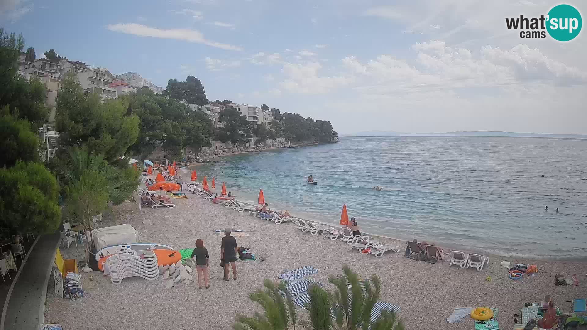 Webcam Lučica Beach Brela – Live View from the Adriatic Coast