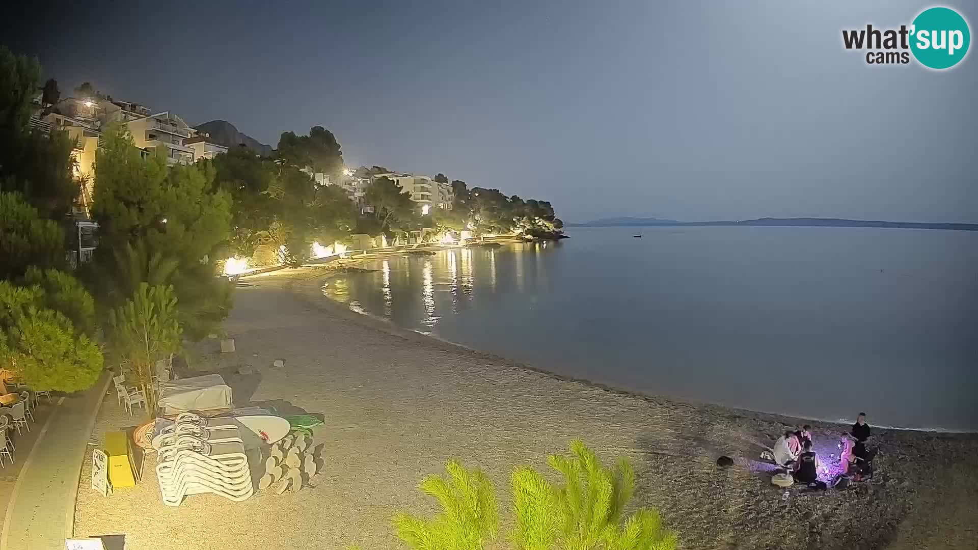 Webcam Spiaggia Lučica Brela – Vista live sulla costa adriatica
