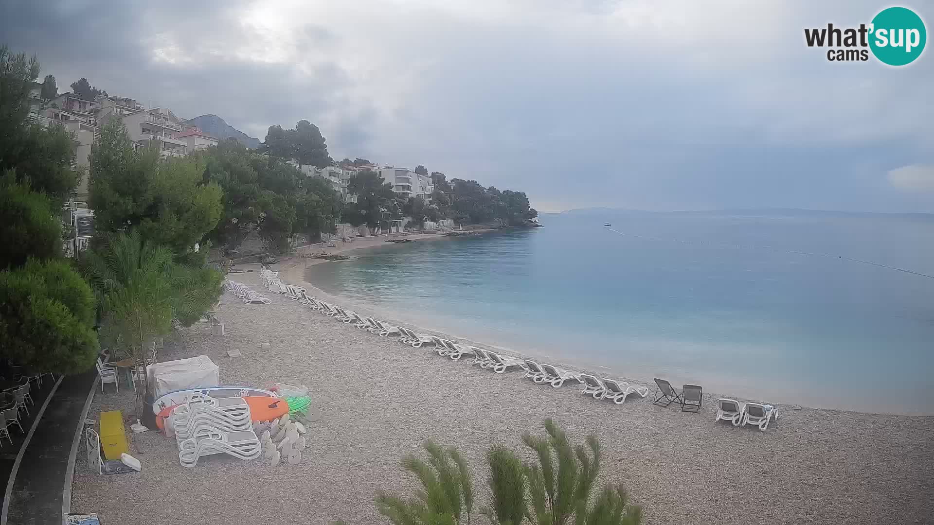 Webcam Lučica Beach Brela – Live View from the Adriatic Coast
