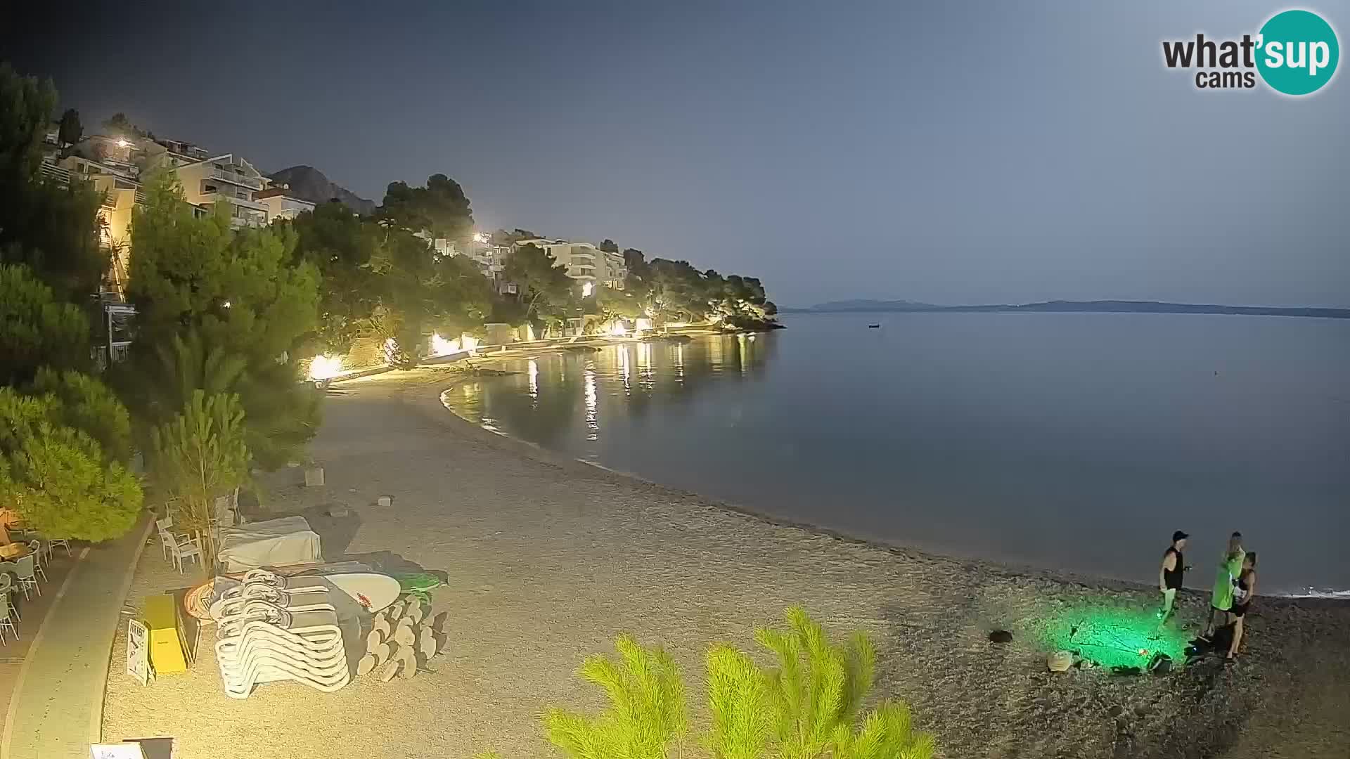Webcam Playa Lučica Brela – Vista en directo de la costa adriática