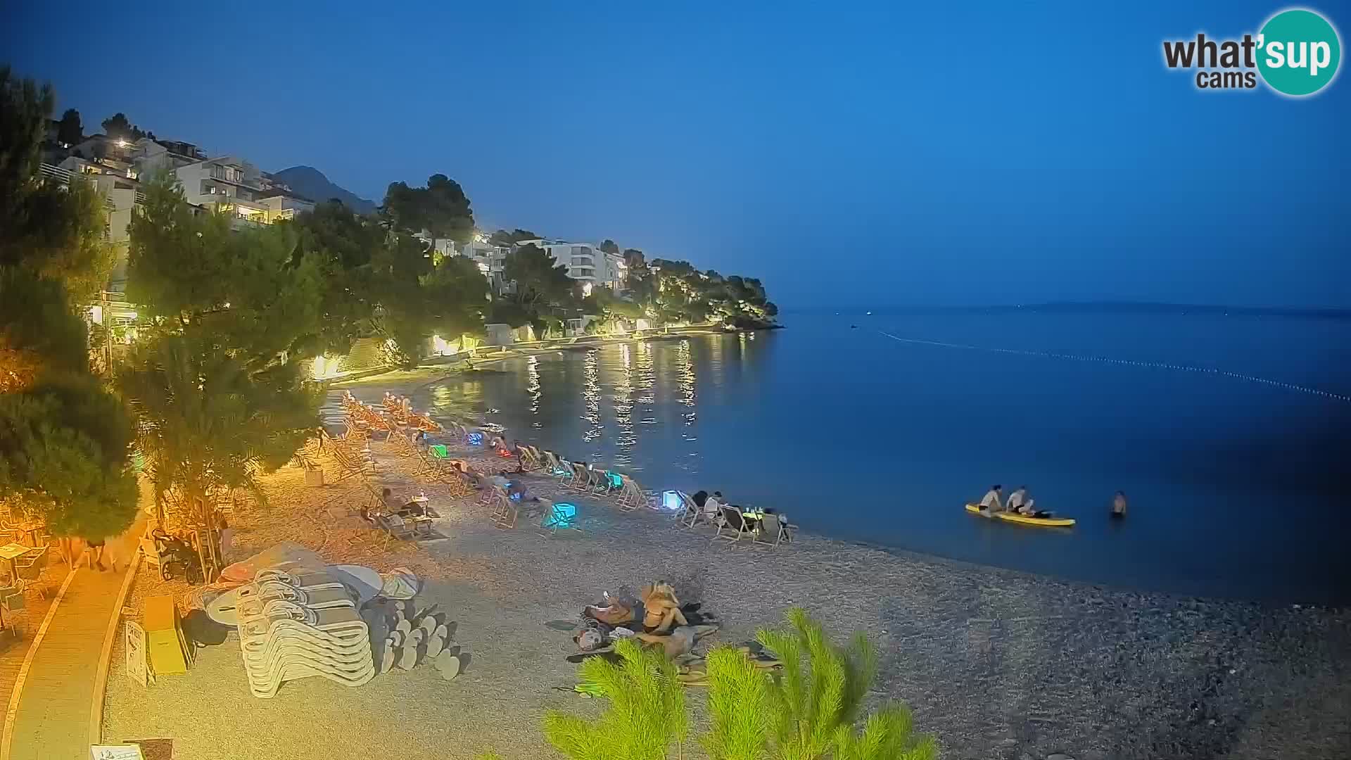 Webcam Lučica Beach Brela – Live View from the Adriatic Coast