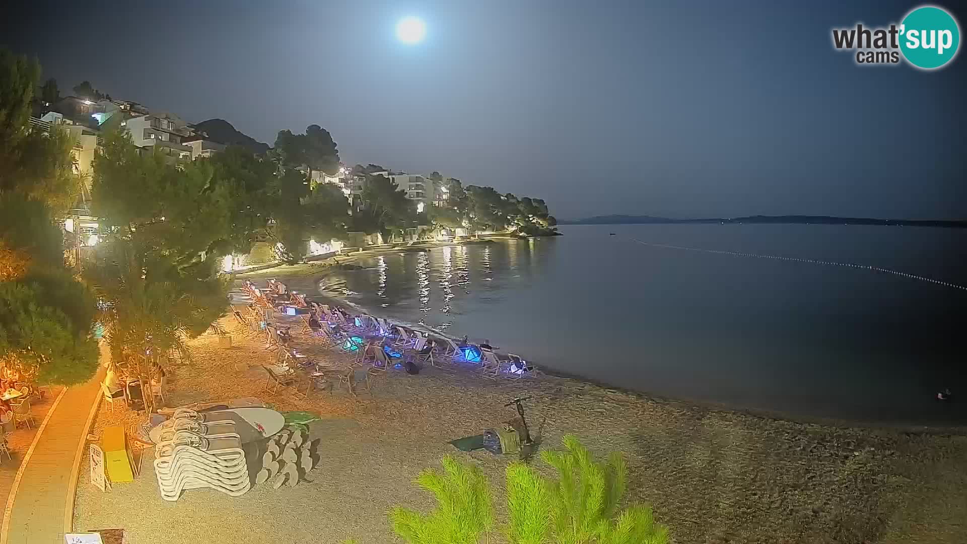 Webcam Plage Lučica Brela – Vue en direct sur la côte adriatique